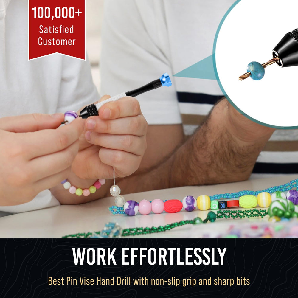 Craft911 ergonomic pin vise grip for comfortable extended use.