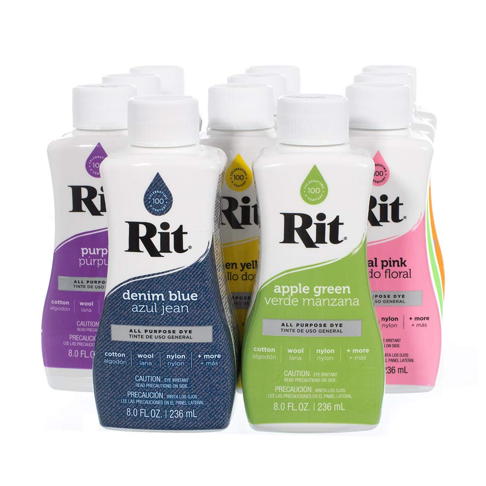 Craft County Rit Dye Evening Blue bottle for striking textile color