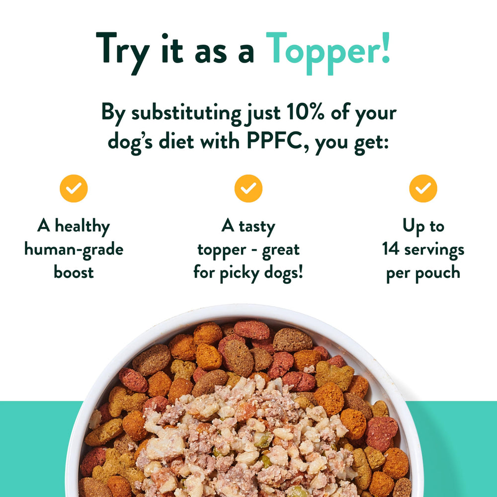 Crafted by Humans Pork & Potato pouch adds savory texture for seniors
