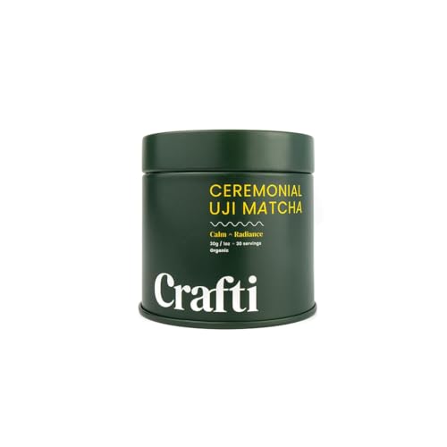 Crafti organic certification seal closeup reinforcing purity and transparency.