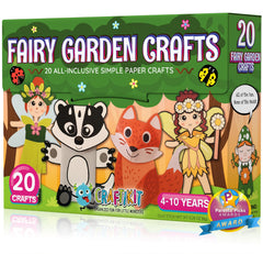 Craftikit Fairy Garden kit unboxing shows 20 all-in-one crafts for screen-free play.