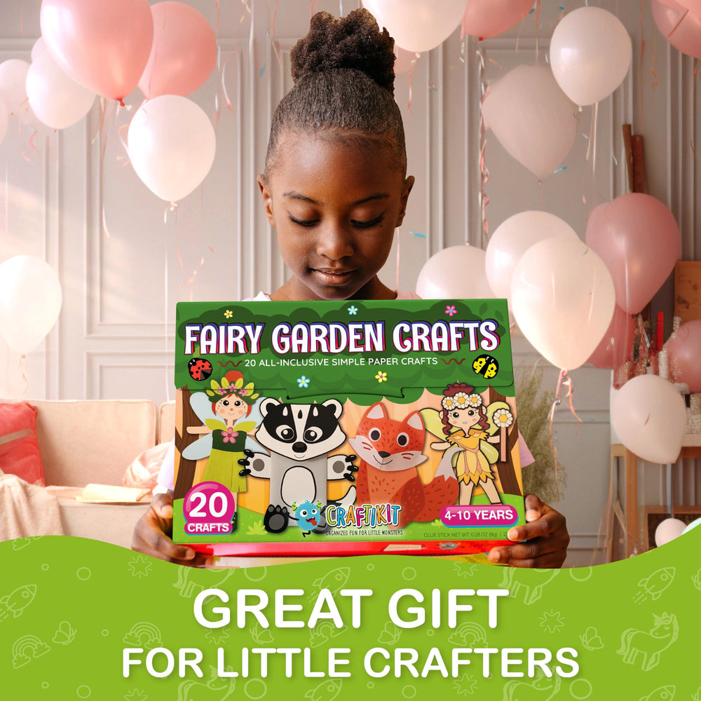 Craftikit kids crafting creative play with color-coded envelopes for easy prep.