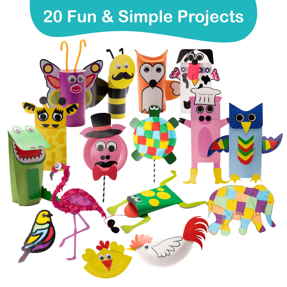 Craftikit kids building independently with light supervision during activities