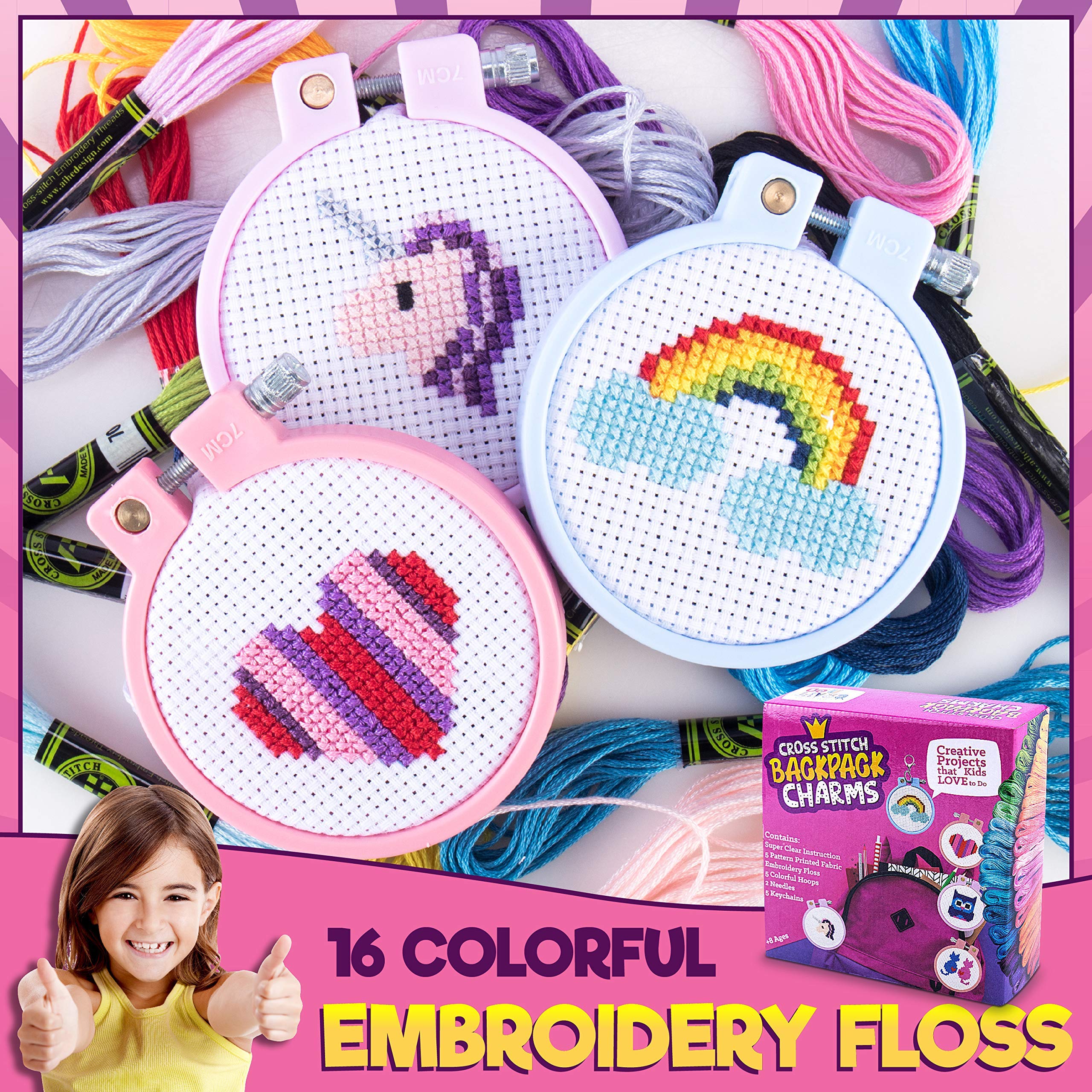 CRAFTILOO cross stitch kit with cat design sparks imaginative projects.