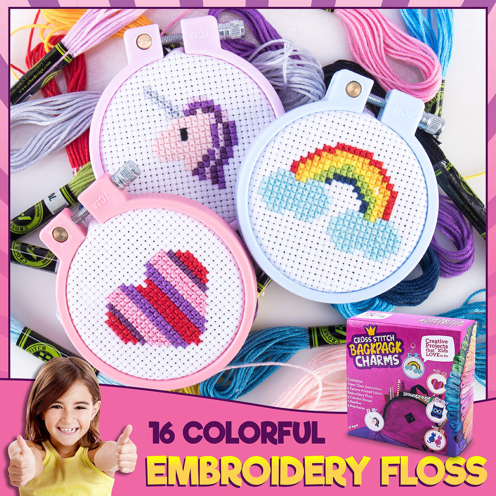 CRAFTILOO cross stitch kit with cat design sparks imaginative projects.
