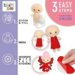 CRAFTILOO Safety needles and colorful floss for safe crafting