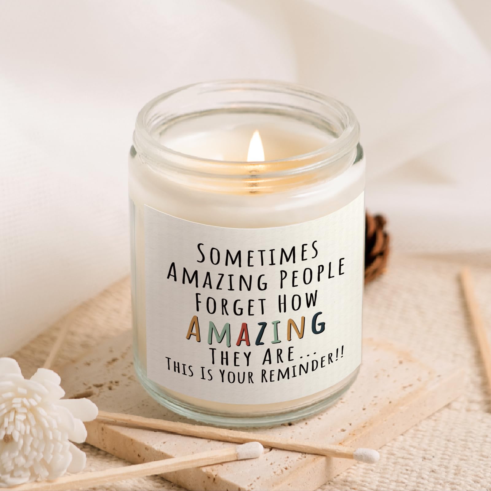 Gift-set display of Craftique lavender candle with packaging
