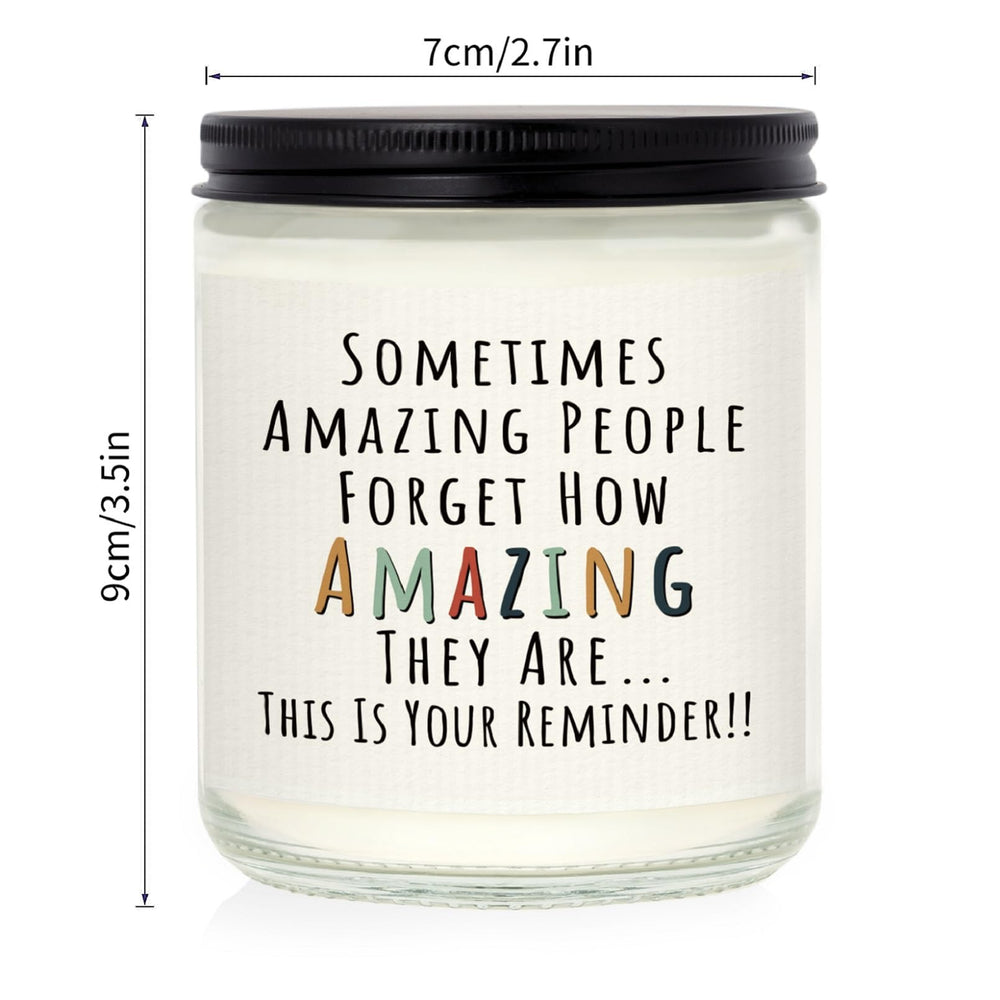 Packaging and branding of Craftique You're Amazing Lavender Candle