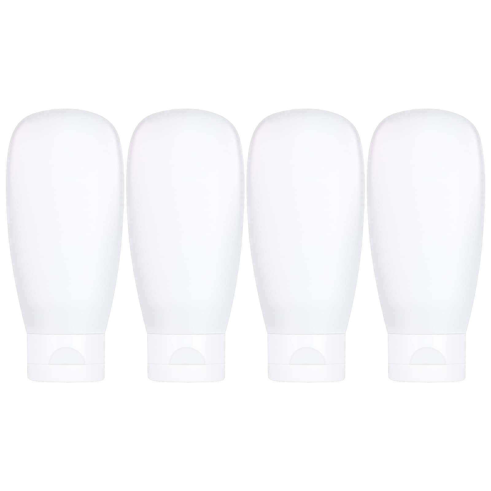 Craftisan travel bottles set front view shows compact TSA-friendly containers for easy packing.