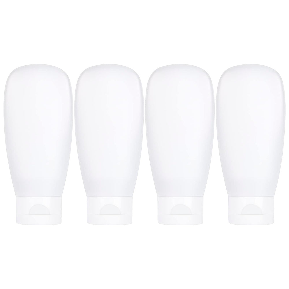 Craftisan travel bottles set front view shows compact TSA-friendly containers for easy packing.