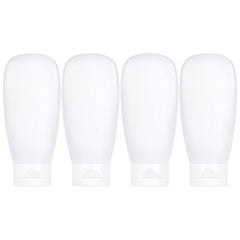 Craftisan travel bottles set front view shows compact TSA-friendly containers for easy packing.