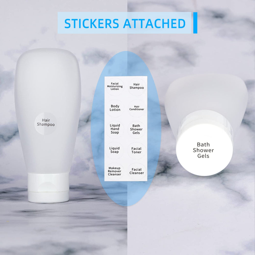 Craftisan travel bottles with leak-proof cap prevent spills during flights.