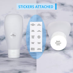 Craftisan travel bottles with leak-proof cap prevent spills during flights.