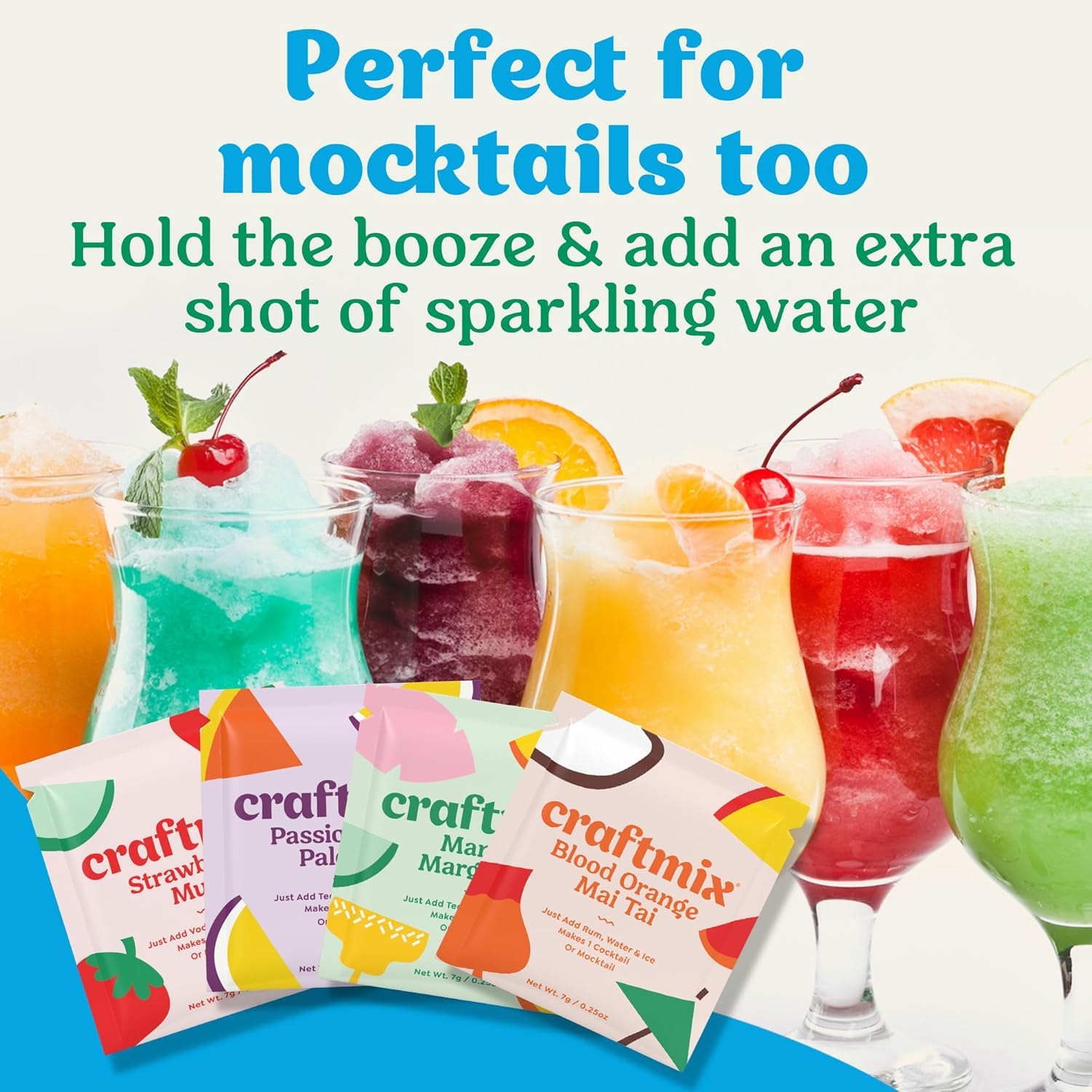 Craftmix At-Home Bartender Setup illustrating simple mixing in seconds.
