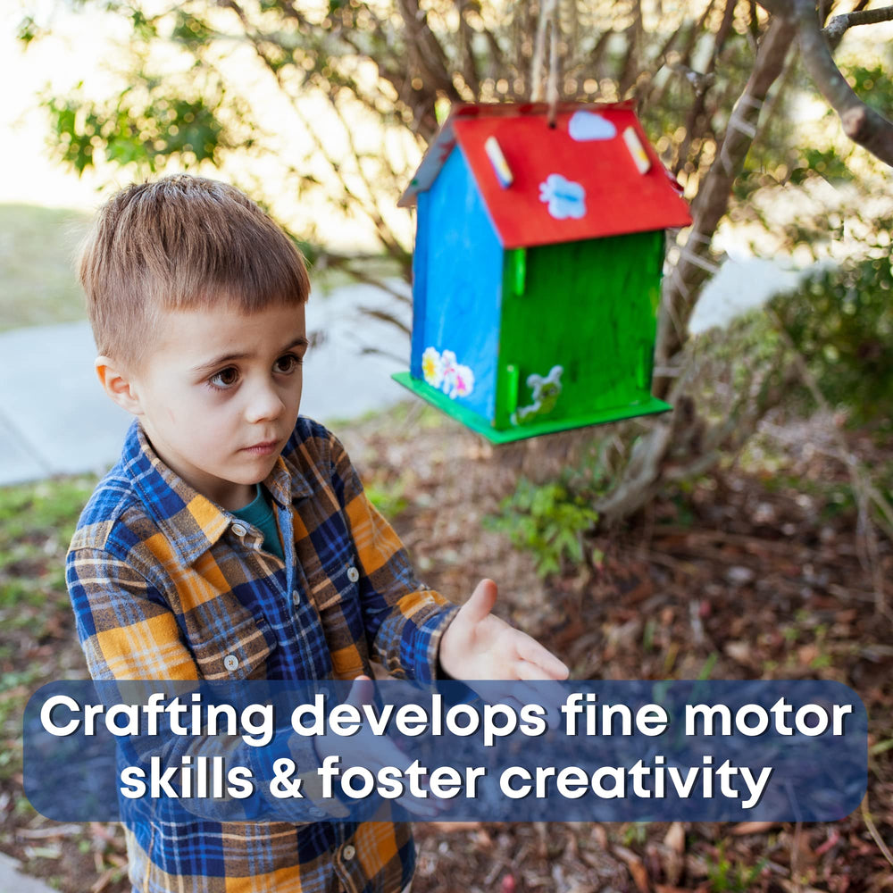 Crafty Happitooys included paintbrush and paints for smooth, vibrant decorating