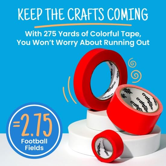 Craftzilla kids art tape in action with playful colors inspiring labeling.