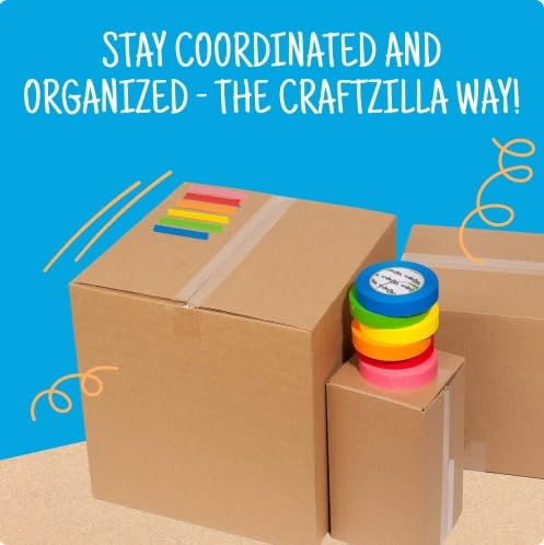 Craftzilla colored tape used for scrapbooking and gift tags.