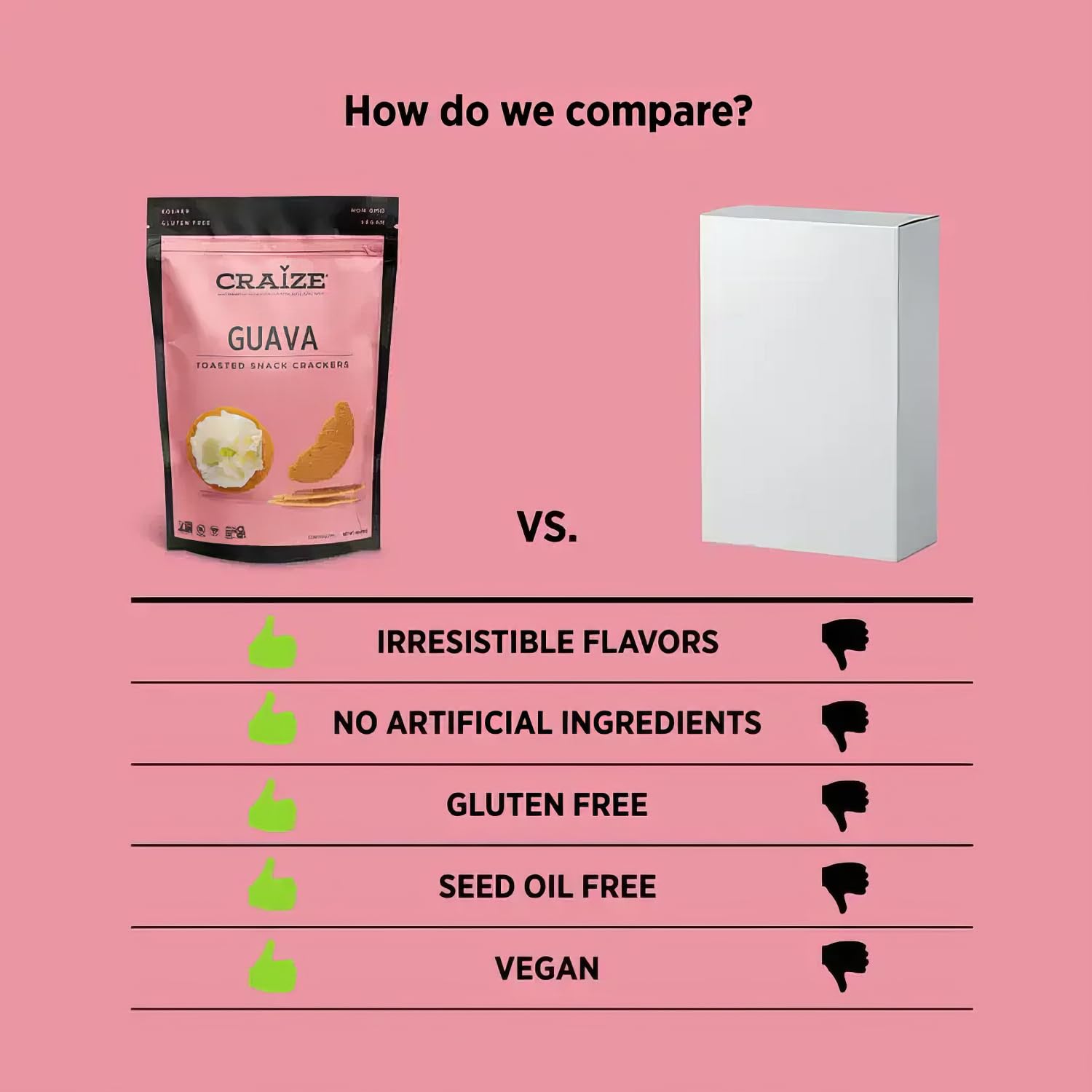 Craize Guava Crisps solo snack with tropical guava notes.