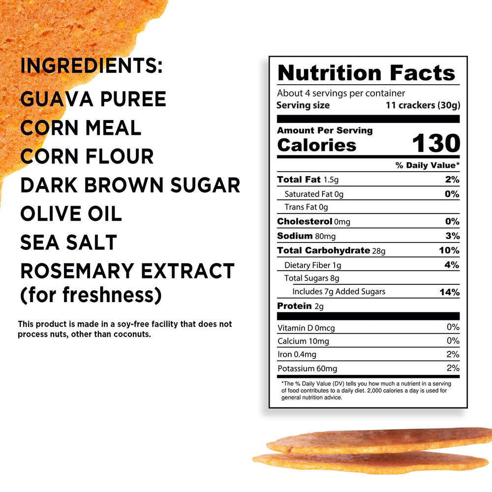Craize Guava Crisps with nut butter for a quick bite.