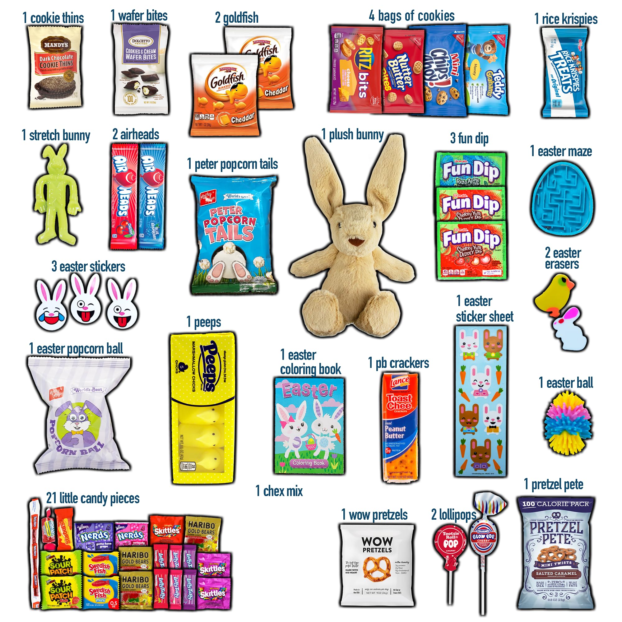 CRAVEBOX Plush Easter Bunny included for kid-friendly play.