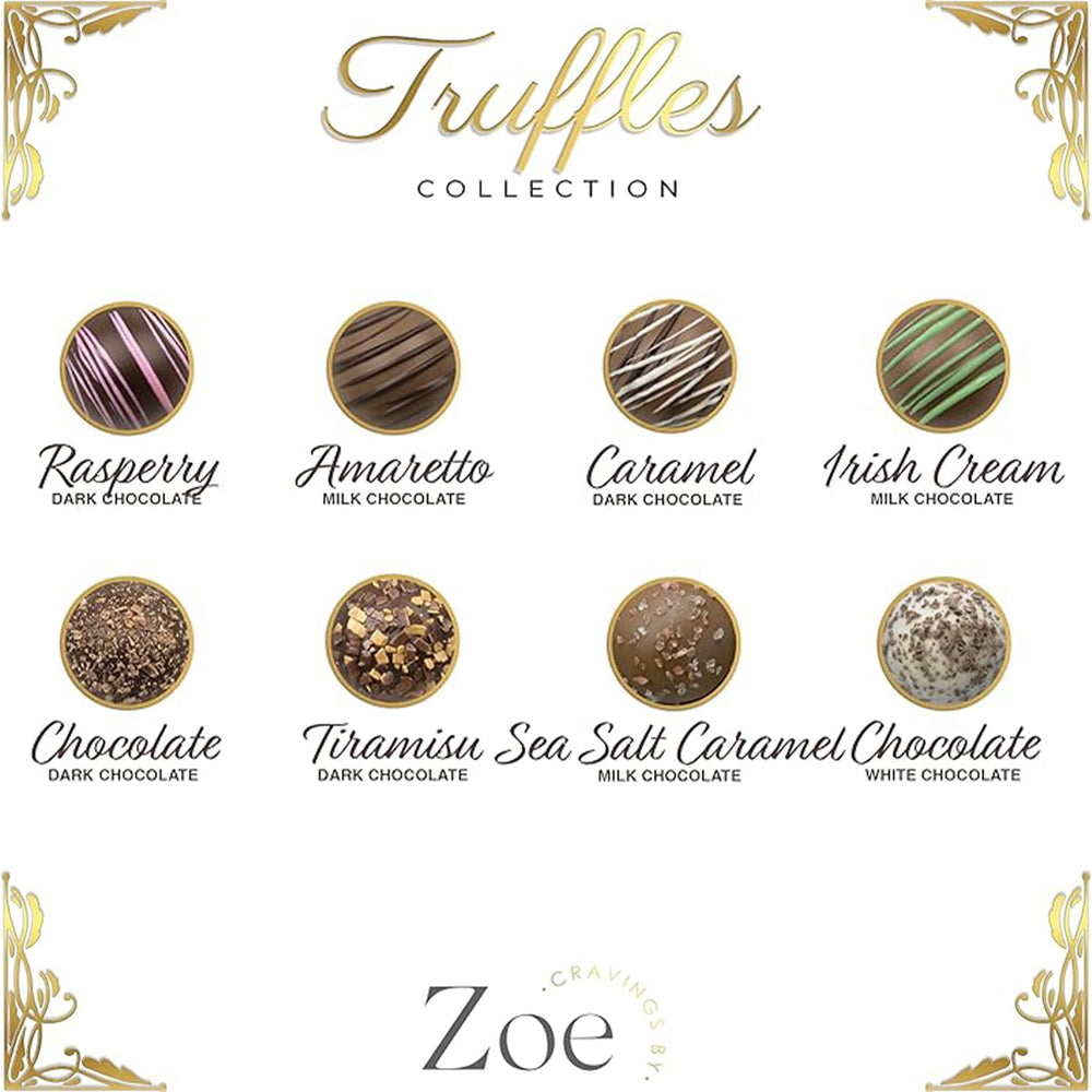 CRAVINGS BY ZOE dark chocolate shells for rich indulgence.