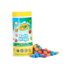 Crayola Bath Dropz with 200-piece pack supports creative color play
