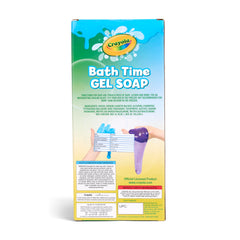 Crayola Bath Time Slime green bottle adds colorful cleansing for kids.