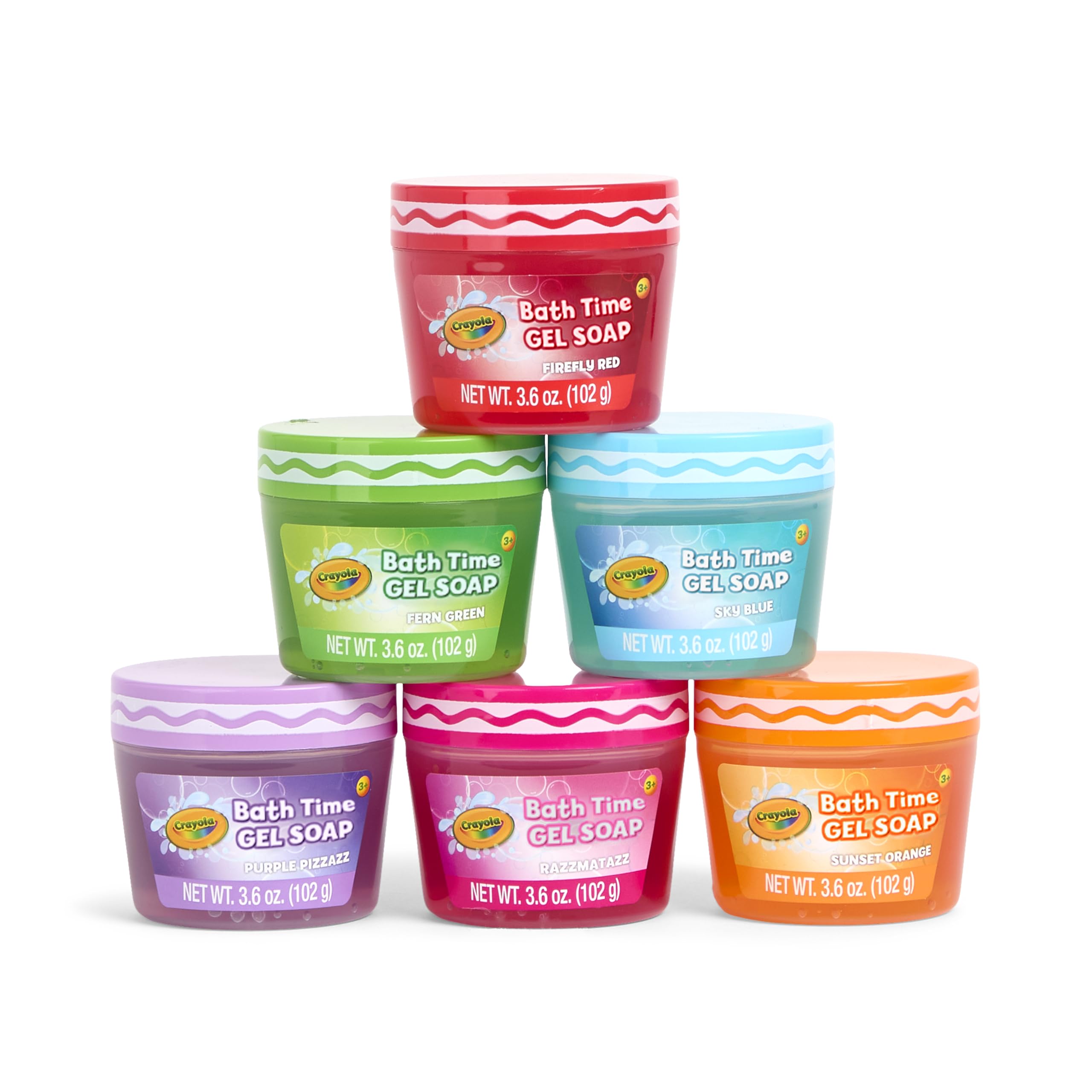 Crayola Bath Time Slime multi-color pack highlights fun textures while washing.