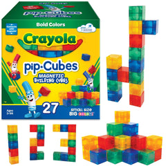 Crayola Bold PIP Cubes colorful blocks for imaginative building and stacking.