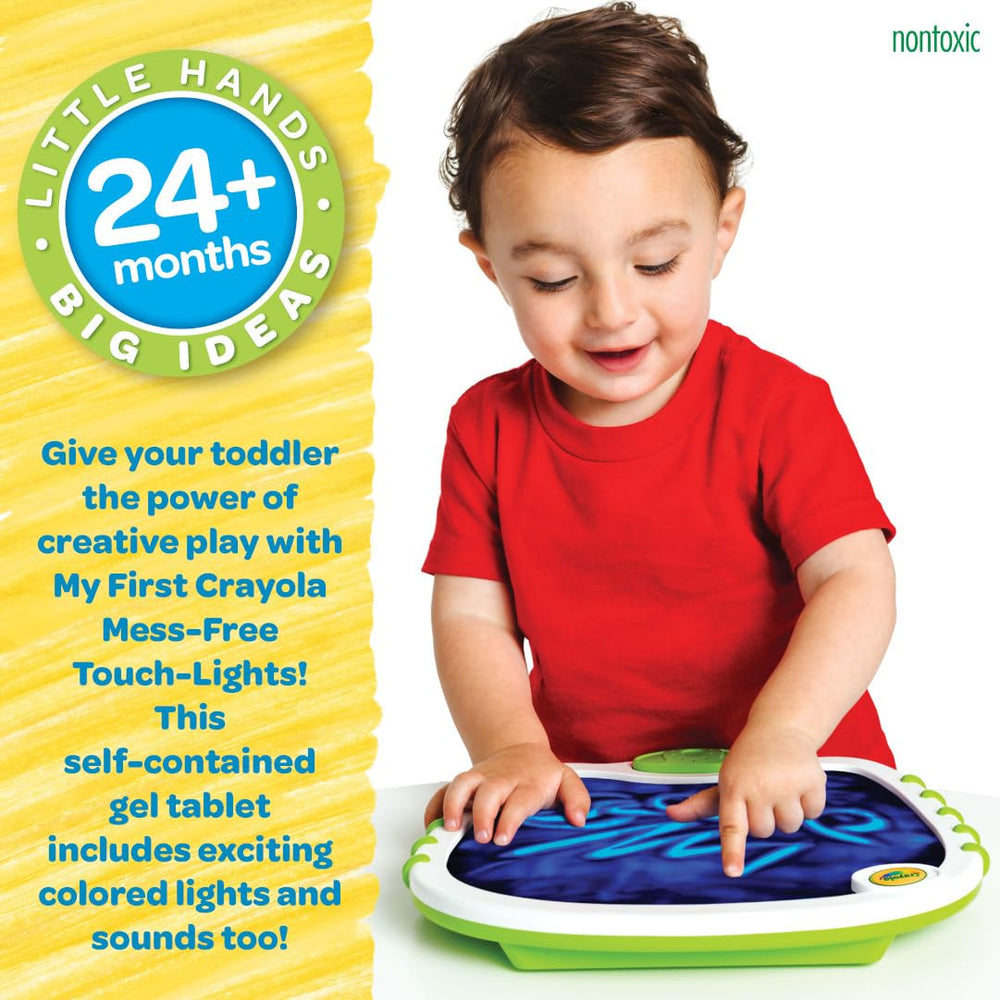 Crayola Toddler Touch Lights features 6 songs to accompany creative doodling.