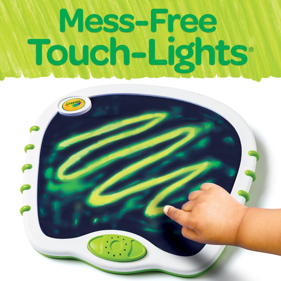 Crayola Toddler Touch Lights is travel-friendly, ideal for car trips and flights.