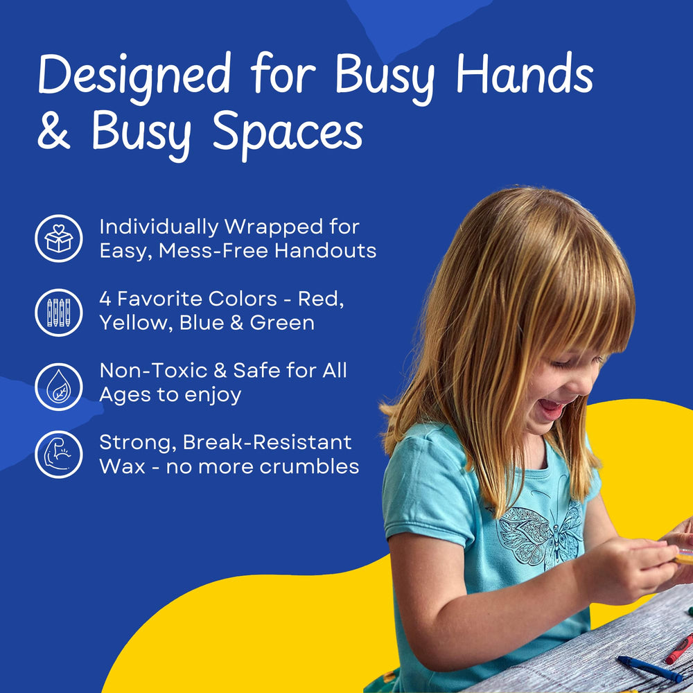 CrayonKing durable paraffin wax crayons withstand busy coloring sessions.
