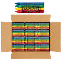 Craytastic bulk crayons case with 75 four-pack sets ideal for classrooms