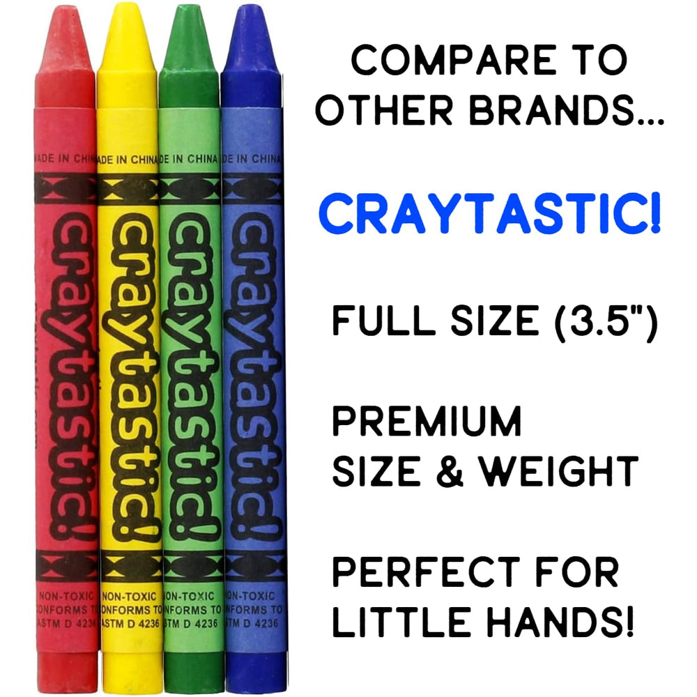 Craytastic party favors ready in colorful goody bags.