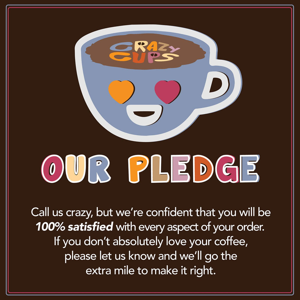 Crazy Cups Chocolate Blueberry pods—rich aroma for an indulgent afternoon caffeine lift.