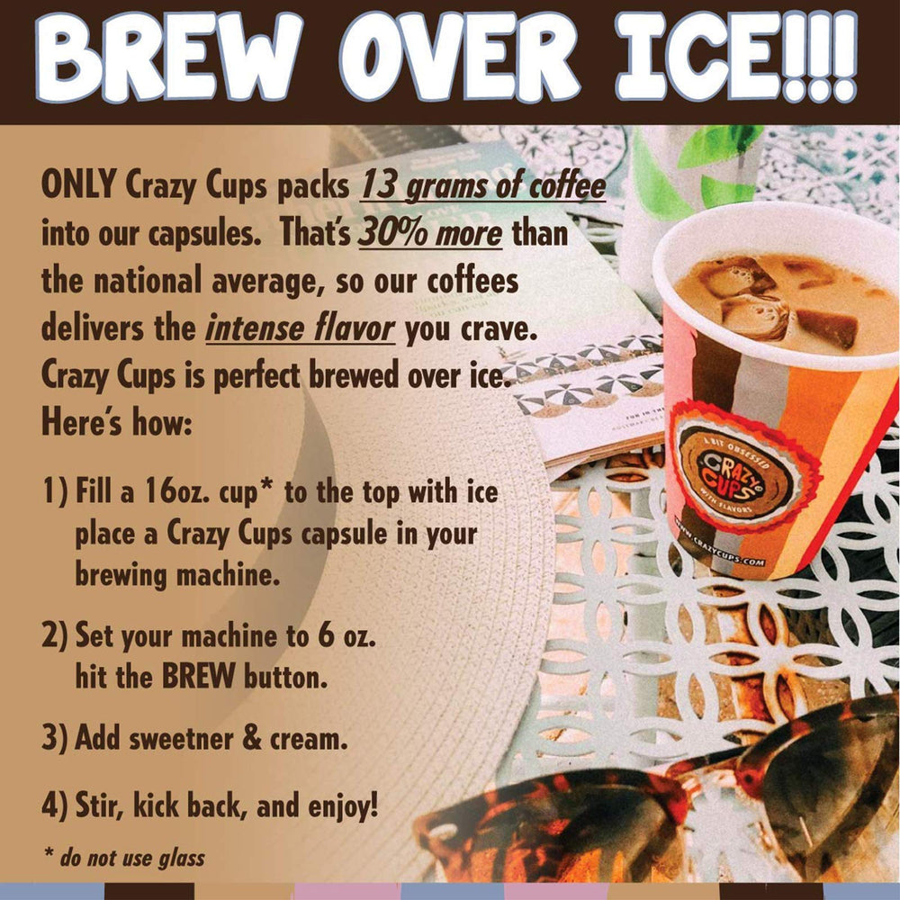 Crazy Cups Death by Chocolate cup steaming for a cozy morning.