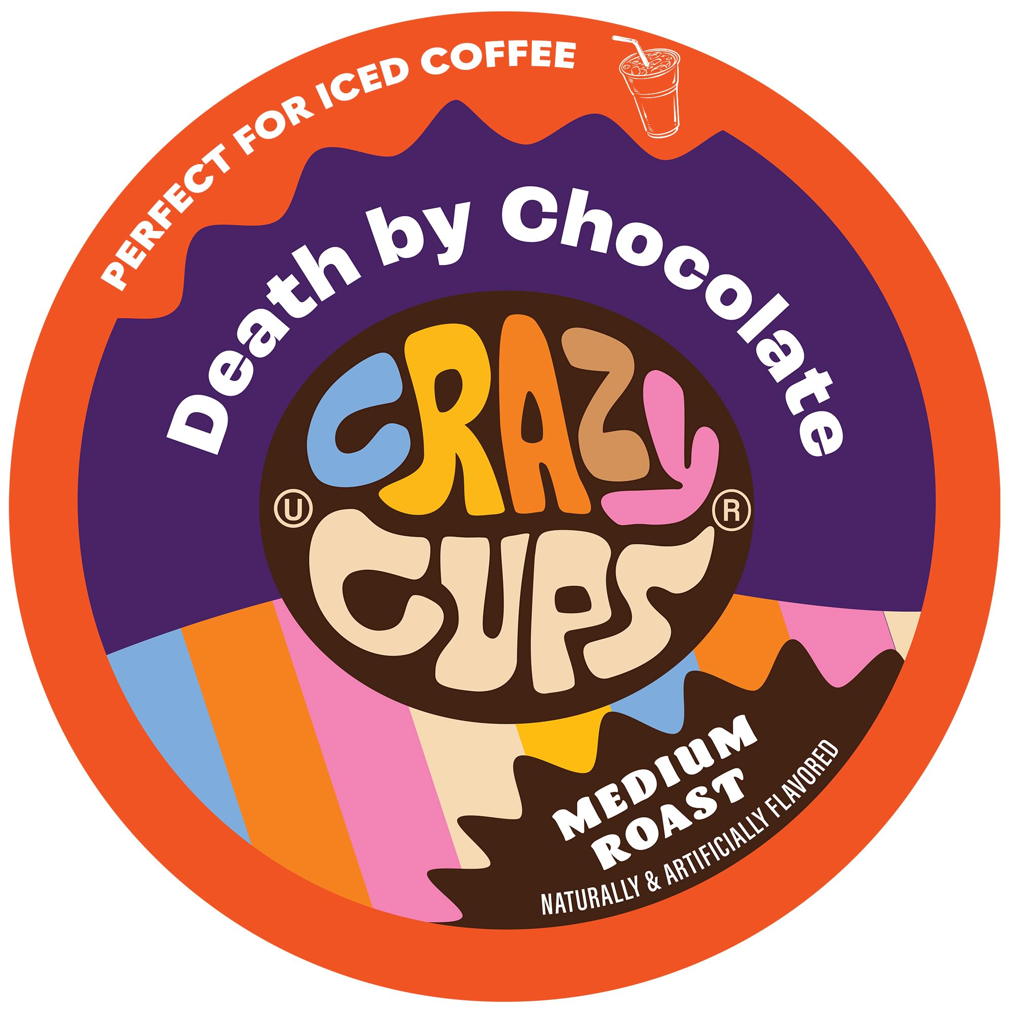 Crazy Cups Death by Chocolate pod for Keurig brewers with bold flavor.