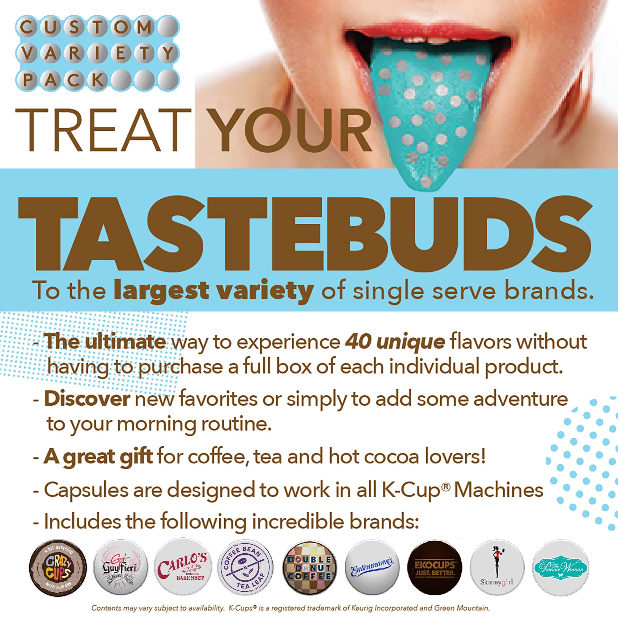 Crazy Cups Keurig-compatible pods ready for quick, easy brewing.