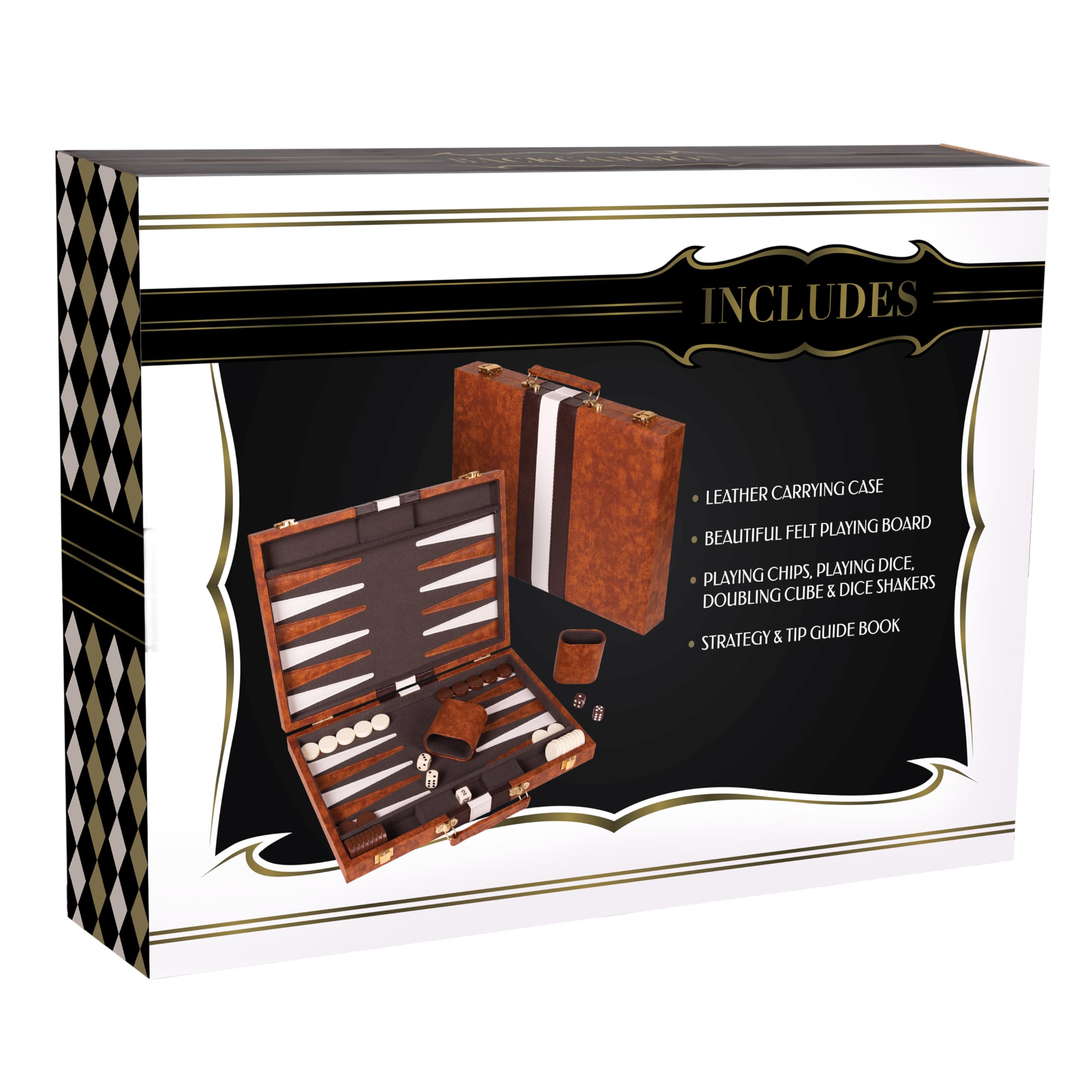 Crazy Games leatherette case interior protects accessories and felt.