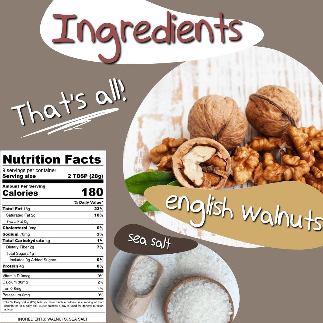 Creamy CrazyGoNuts Walnut Butter Plain Sea Salt on a spoon for easy stirring