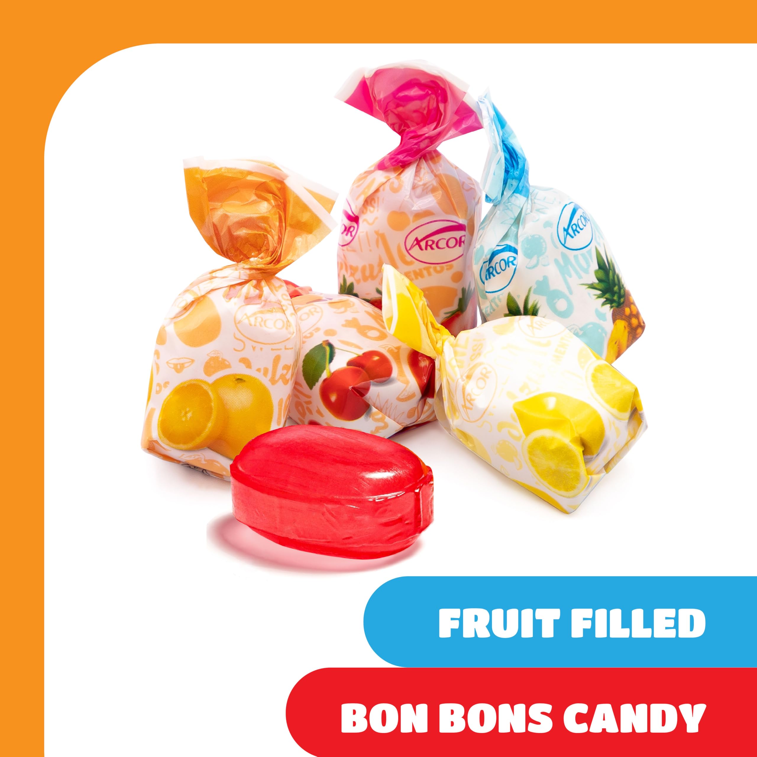 CRAZYOUTLET Arcor strawberry flavored center candy in bright wrapper