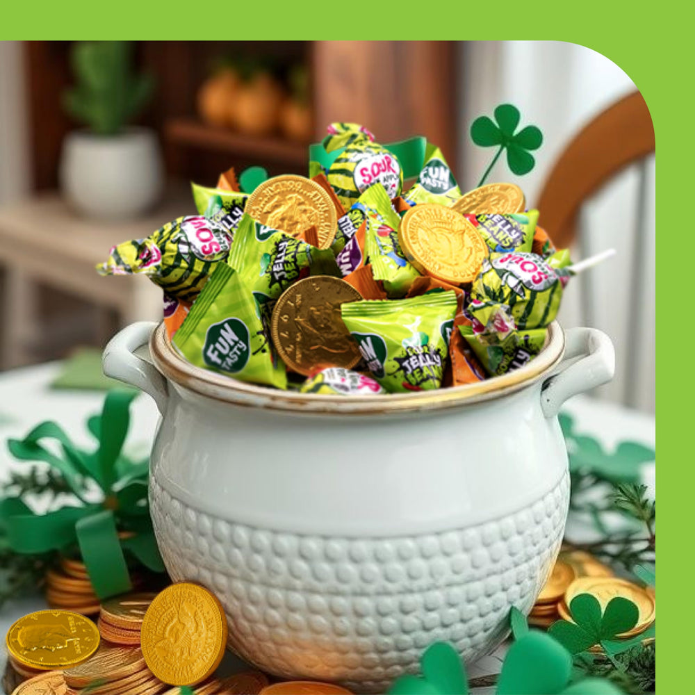 CRAZYOUTLET candy bowls showcase a vibrant mix for event displays and parties.
