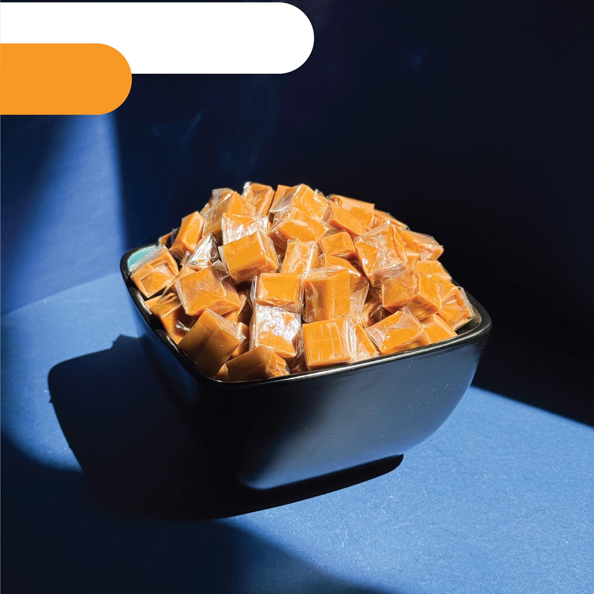 CRAZYOUTLET Caramel Cubes gift basket idea with vanilla caramel