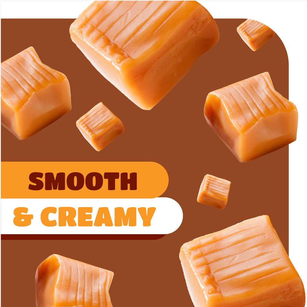 CRAZYOUTLET Caramel Cubes melting into desserts for a silky finish