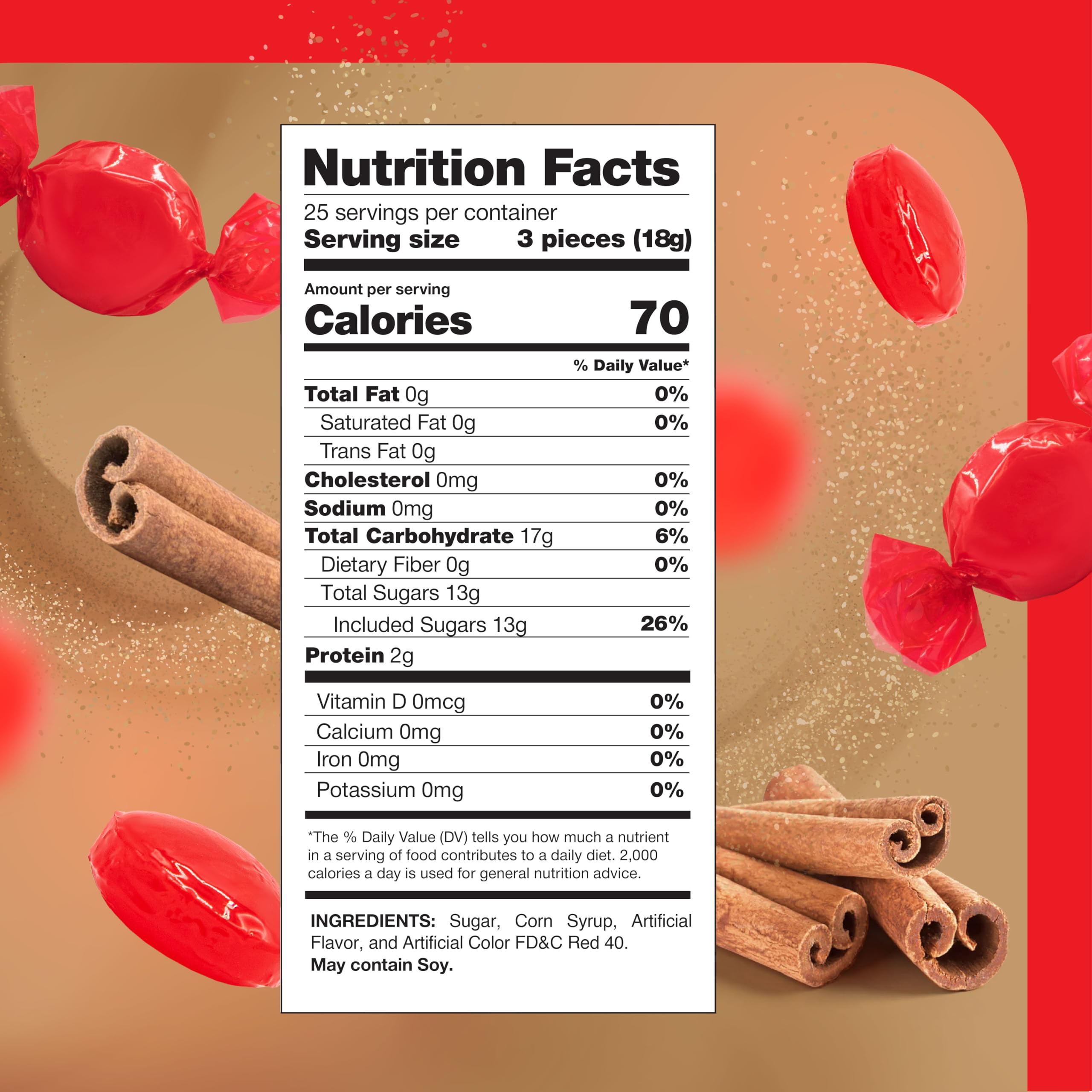 CRAZYOUTLET Cinnamon Discs Individually Wrapped image, freshness preserved for gifting
