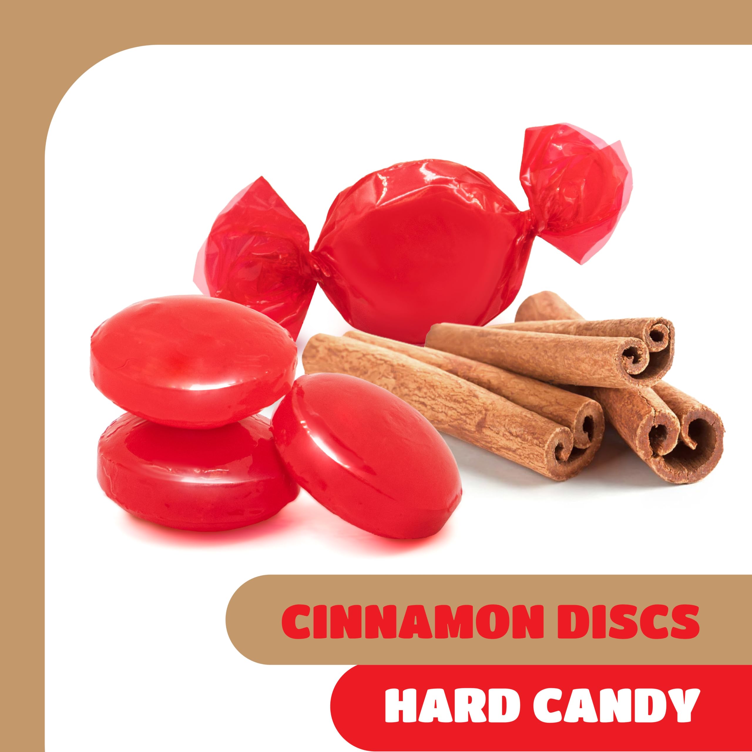 CRAZYOUTLET Cinnamon Discs Bite image shows warm, slow-building heat