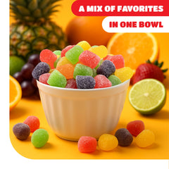 CRAZYOUTLET lime-flavor gum drops bag, bright color ideal for quick treats.
