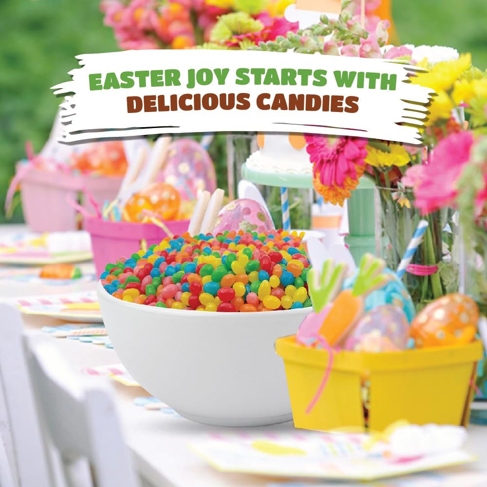 CrazyOutlet jelly beans blue raspberry flavor creates eye-catching scoops for spring parties.
