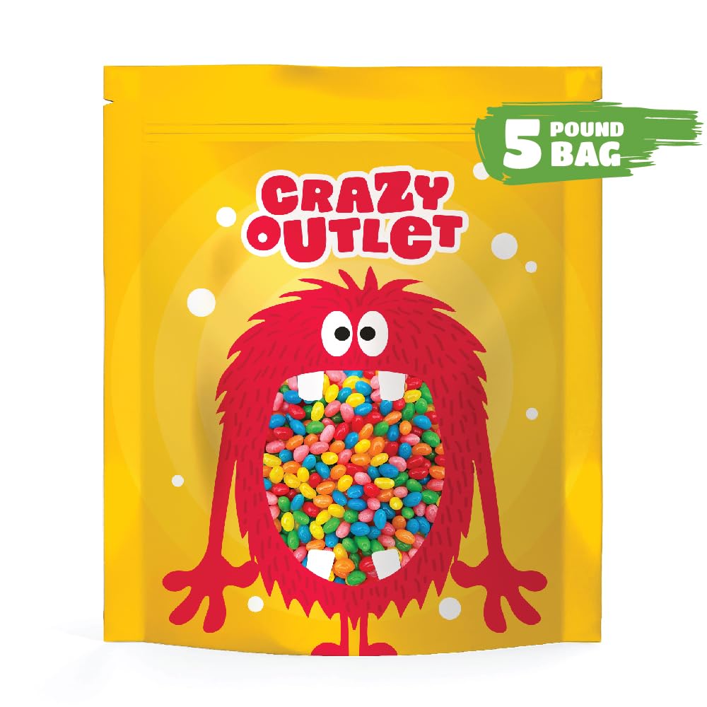 CrazyOutlet jelly beans orange flavor perfect for Easter eggs and candy displays.
