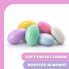 CrazyOutlet Jordan almonds with colorful coating add festive color to desserts.